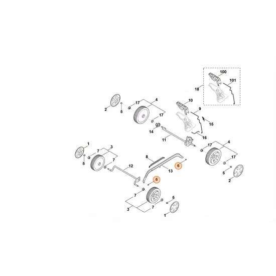 STIHL  Podkładka zabezpieczająca 6 9460 624 4010
